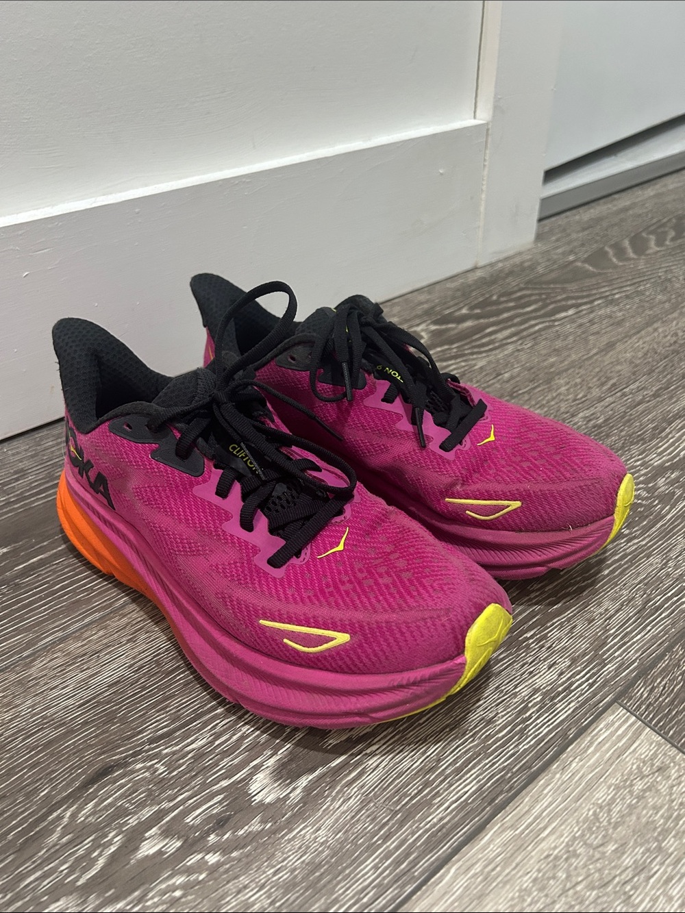 Hoka Women’s Pink Athletic Running Shoes